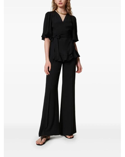 Twinset Black Flared Trousers