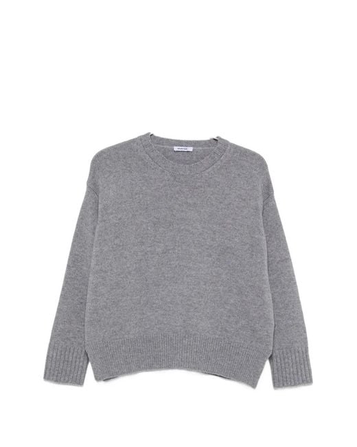 Base London Gray Round-Neck Sweater