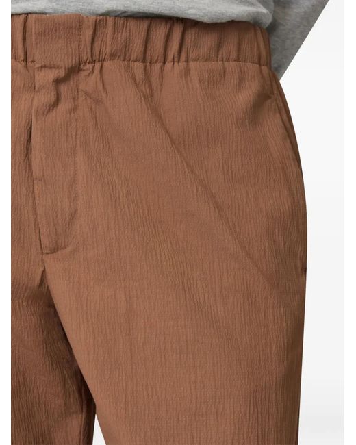 Lardini Brown Flat-Front Trousers for men