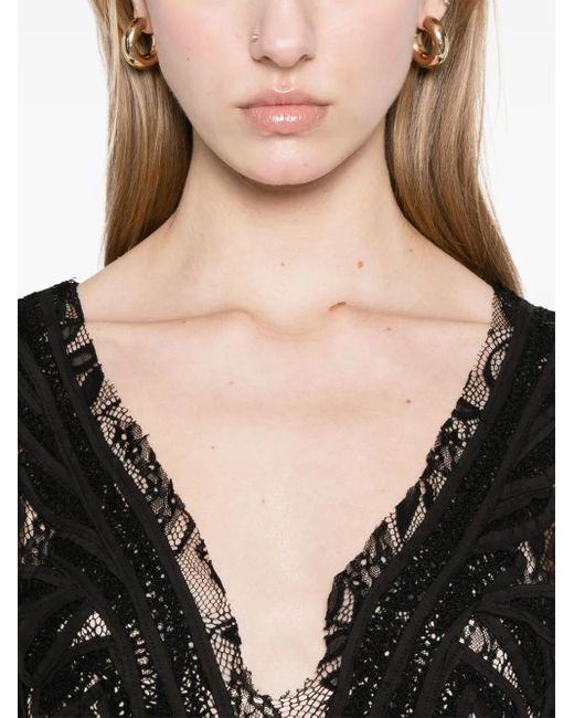 P.A.R.O.S.H. Black Nixie Mini Dress
