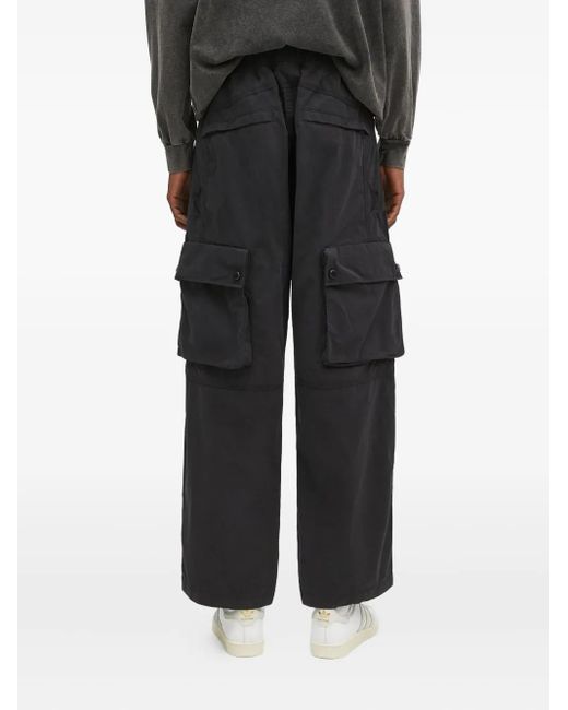 Aape By A Bathing Ape Black Multi-Pocket Drawstring Trousers for men