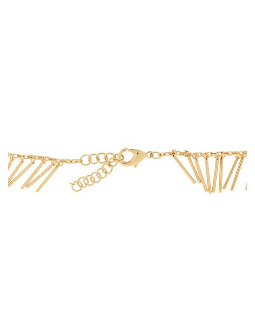 Jil Sander Metallic Fringed Necklace