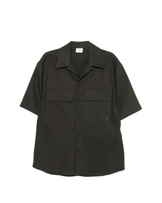 Courreges Black Pocket Shirt for men