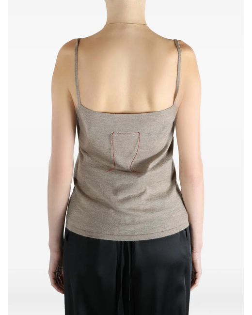 Uma Wang Gray Sleeveless Top