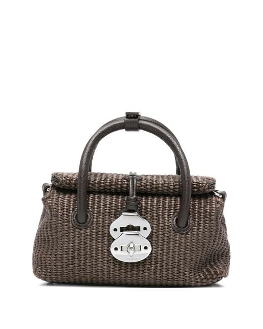 Zanellato Black Baby Dotta Tote Bag