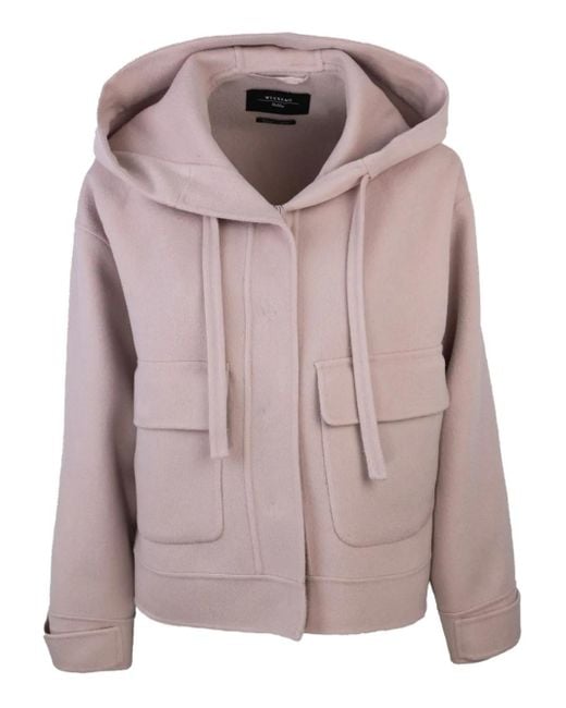 Weekend by Maxmara Gary Jack Met Capuchon En Opgestikte Zak in het Pink