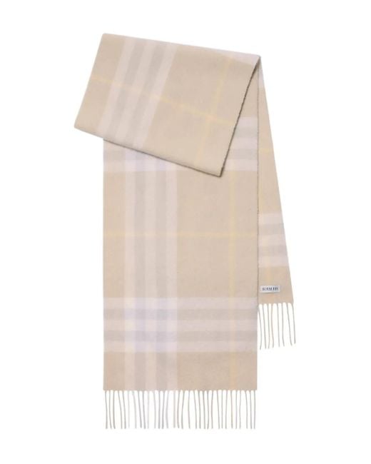 Burberry Natural Check Cashmere Scarf