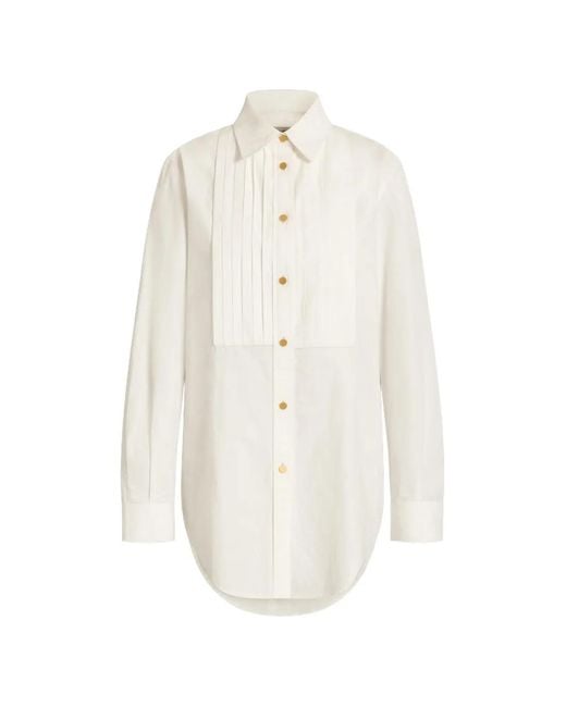 Alberta Ferretti White Cotton Shirt
