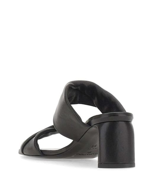 Halmanera White Dally Folded Strap Mule Sandals