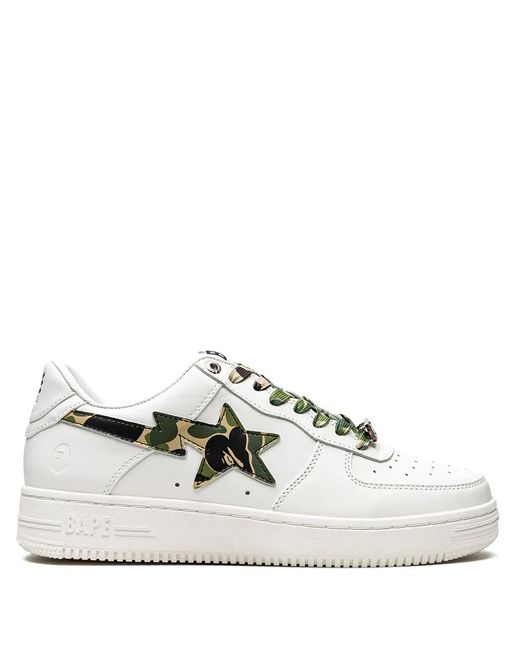 A Bathing Ape White Bape Sta Low-Top Sneakers