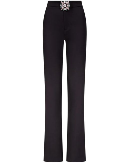 Area Blue Crystal Brooch Trousers