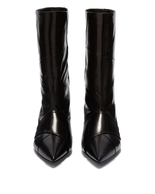 Jil Sander Black Leather Boots