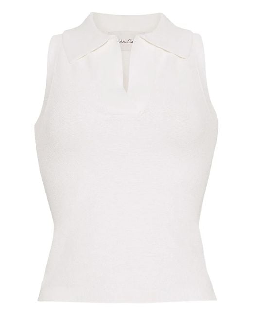 Cara Cara White Braylee Sleeveless Top