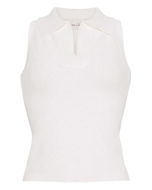 Cara Cara White Braylee Sleeveless Top