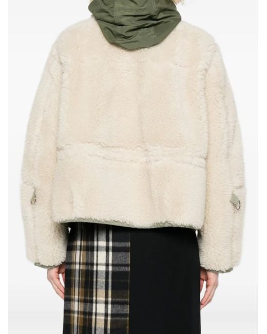 Sacai Natural Hooded Panelled Jacket
