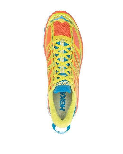 Hoka One One Yellow Mafate Speed 2 Running Sneakers for men