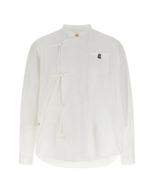 Undercover White Shepherd Pankou-Closure Shirt for men