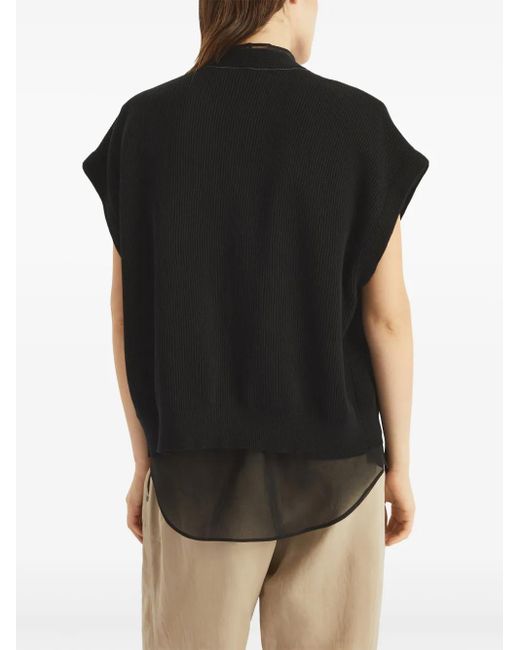 Brunello Cucinelli Black Monili-Detail Cardigan