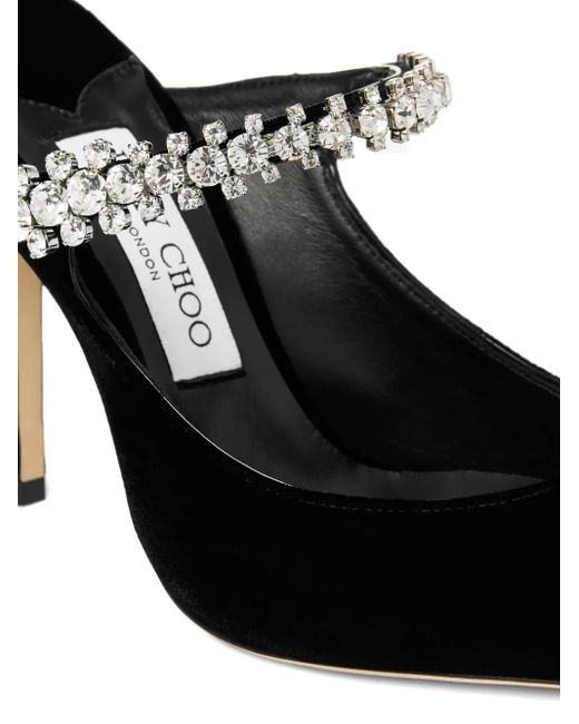 Mules À Talons Ornées De Cristal 100 Mm Jimmy Choo en coloris Black