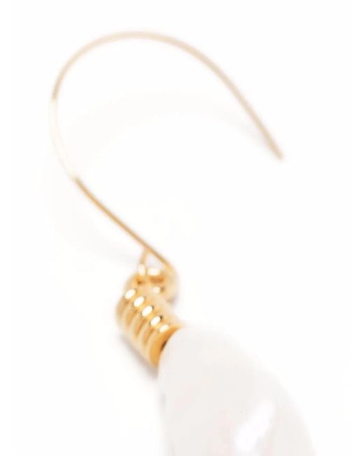Colville White Pearl Light Bulb Earrings