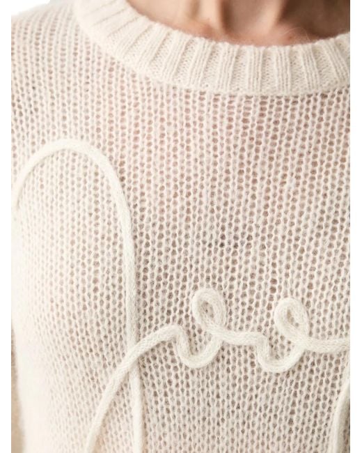 Joop! White Logo-Embroidered Crew-Neck Sweater
