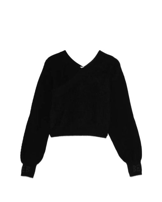 Iceberg Black V-Neck Knitted Sweater