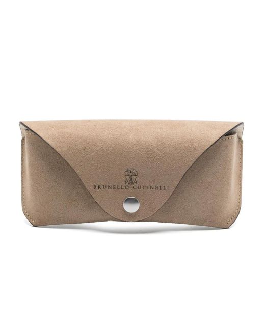 Brunello Cucinelli Zonnebril Met Wayfarer Montuur in het Brown