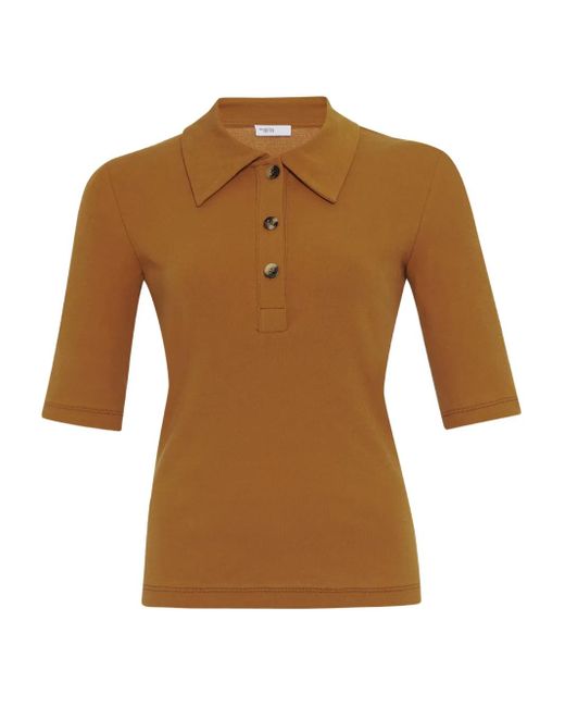 Polo con botones Rosetta Getty de color Brown
