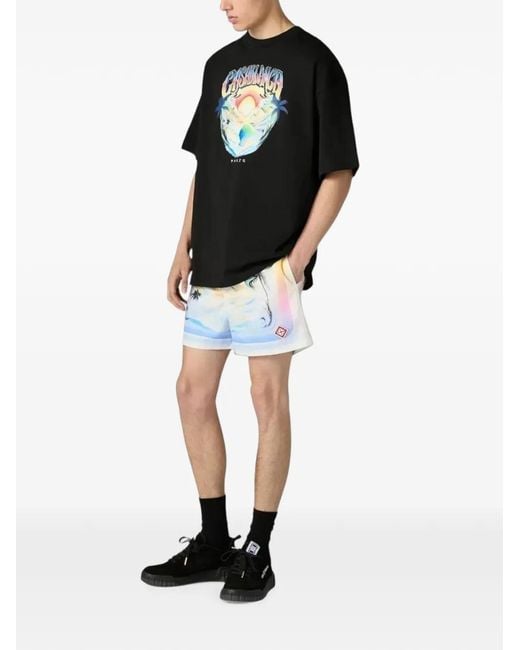 Casablanca White Casa Airspray Jacquard Swim Shorts for men