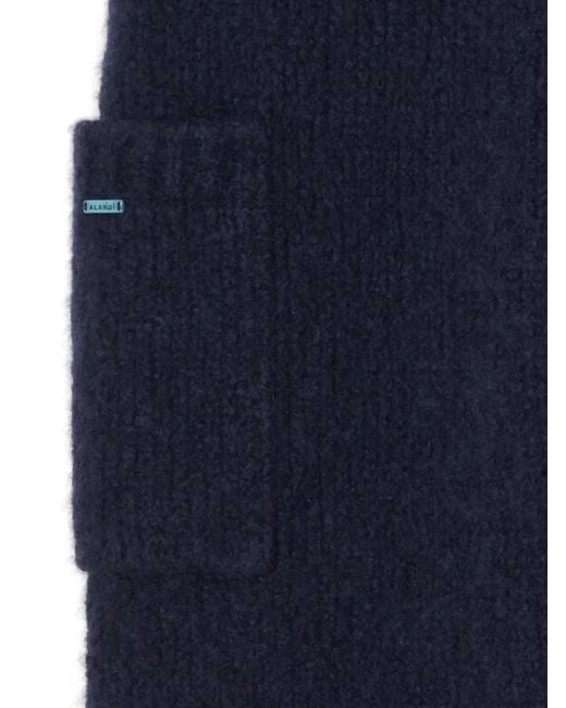 Alanui Blue Finest Ribbed Trousers for men