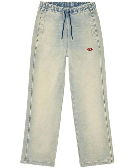 DIESEL Straight Jeans in het White