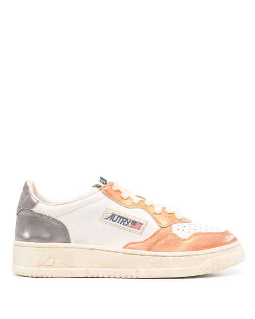 Autry Pink Super Vintage Low Sneakers