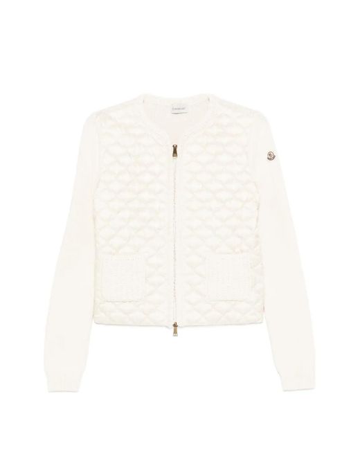Plumífero Con Cremallera Moncler de color White