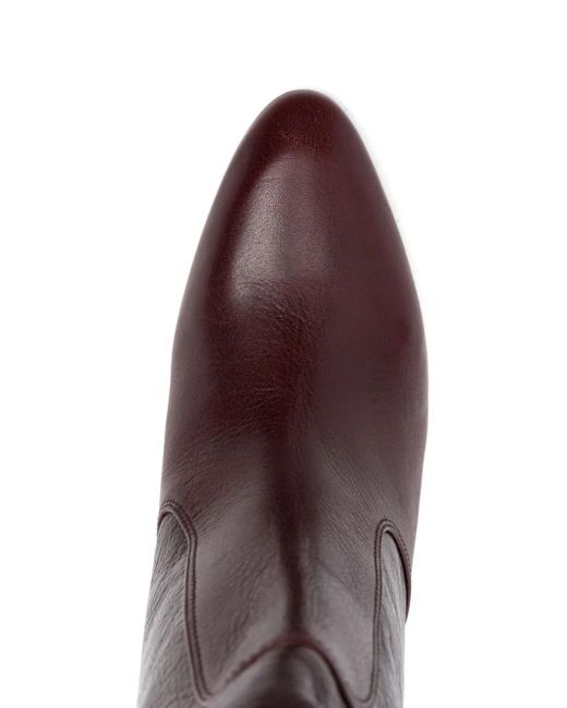 Chie Mihara Brown Exis Stiefel mit Blockabsatz 85mm