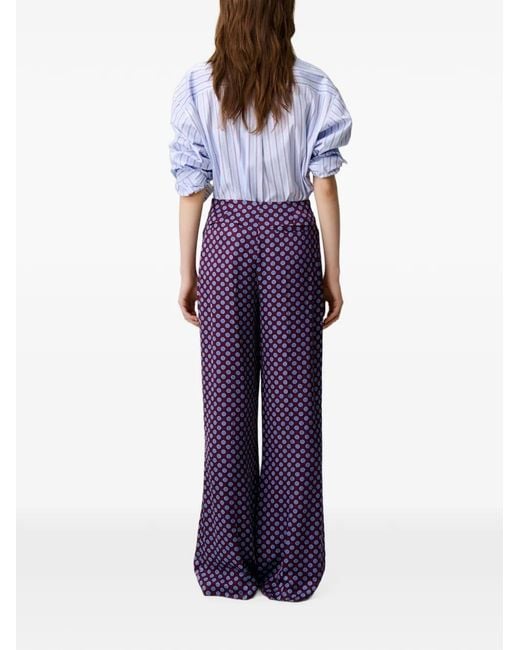 Claudie Pierlot Purple Pantalon Sailor