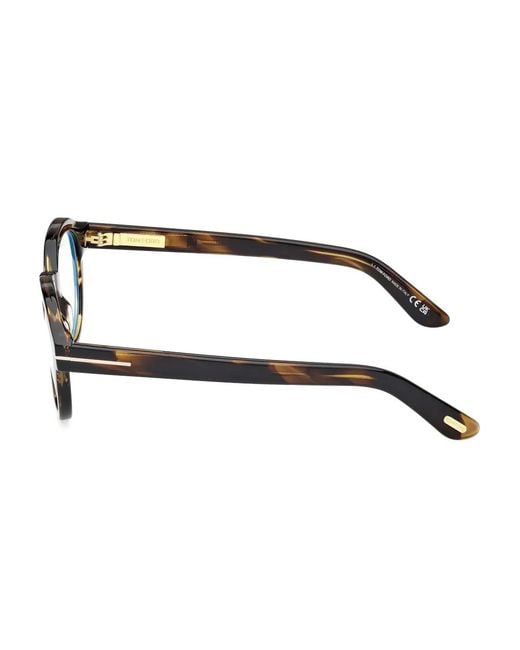 Tom Ford Brown Round-Frame Glasses