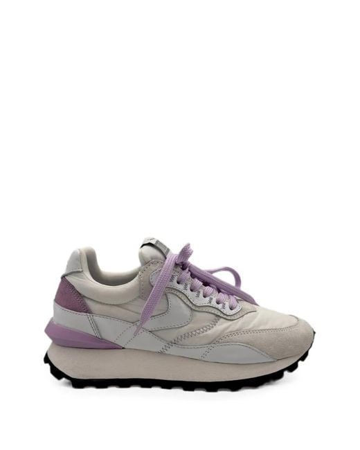 Voile Blanche Gray Qwark Hype Panelled Sneakers