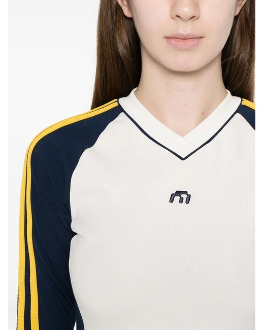 Adidas Black X Miaou Striped Long-Sleeve Top