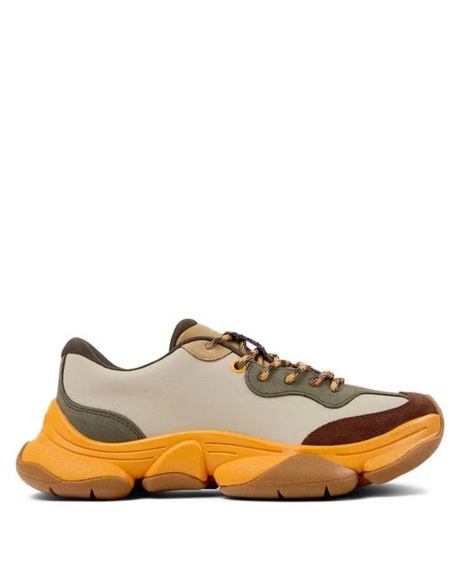 Camper Orange Karst 2 Leather Sneakers