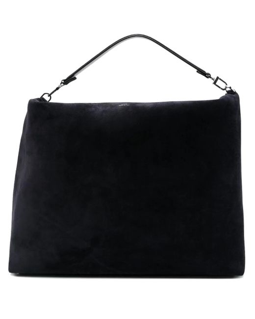 Totême  Black Bevel Suede Shoulder Bag