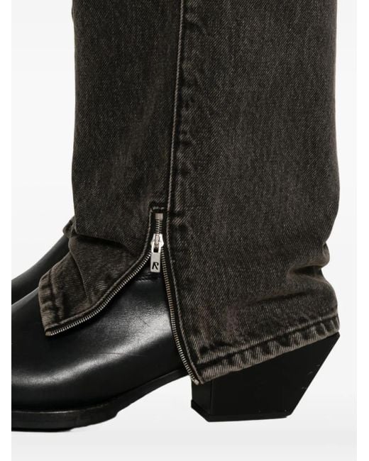 Jeans Con Zip di Represent in Gray da Uomo