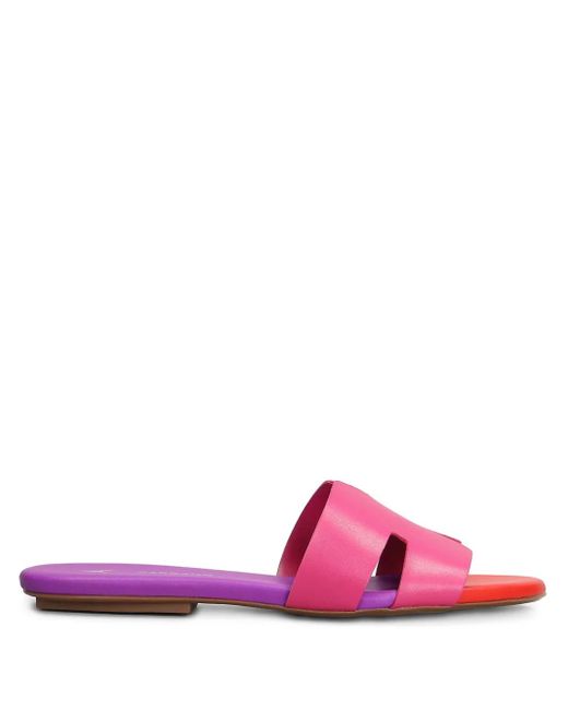 Carrano Pink Pantoletten aus Leder