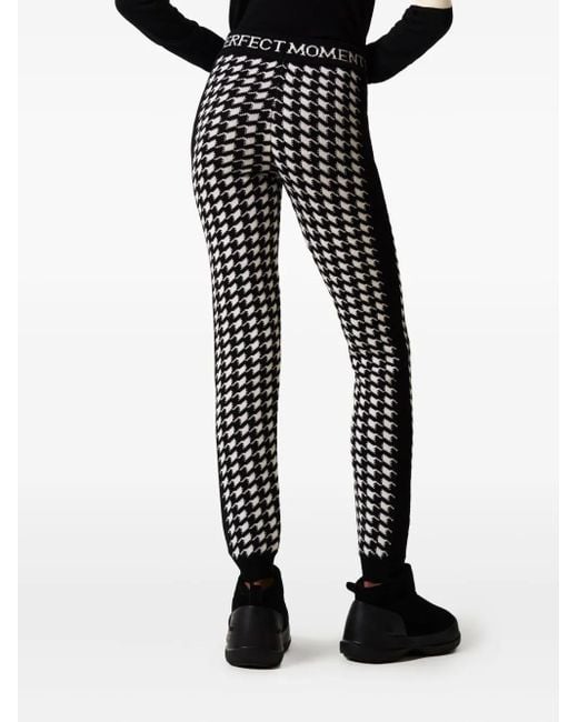 Perfect Moment Black Houndstooth Legging