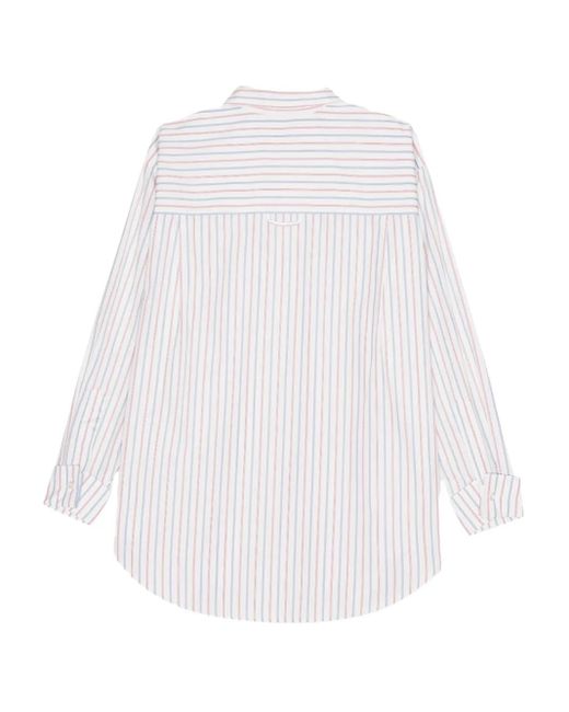Remain White Stripe Button-Down Shirt