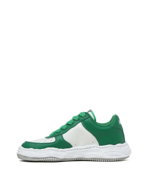 Maison Mihara Yasuhiro Green Wayne Low-Top Leather Sneakers for men