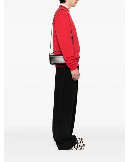 Jacquemus Black The Banet Leather Top-Handle Shoulder Bag