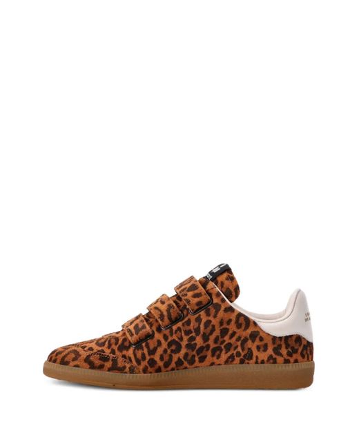 Isabel Marant Beth レオパード スニーカー Brown