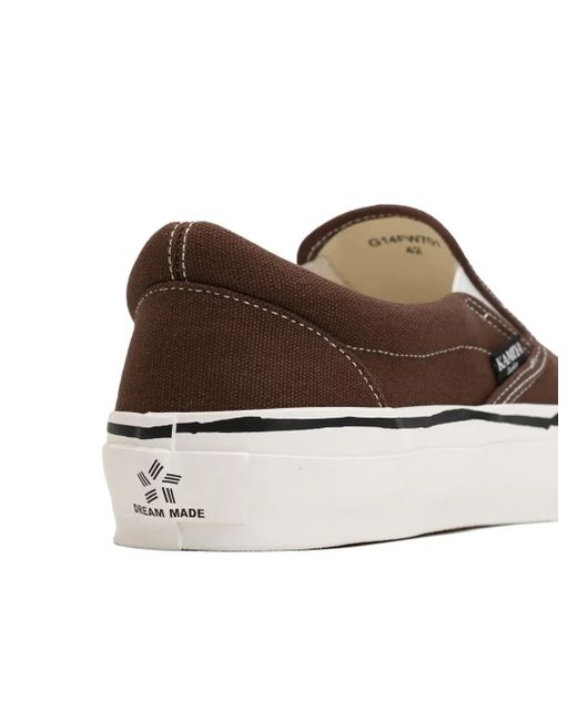 KAMIYA Brown Cornell Slip-On Sneakers