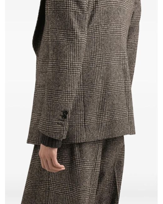 Blazer a cuadros con botones Dolce & Gabbana de hombre de color Brown