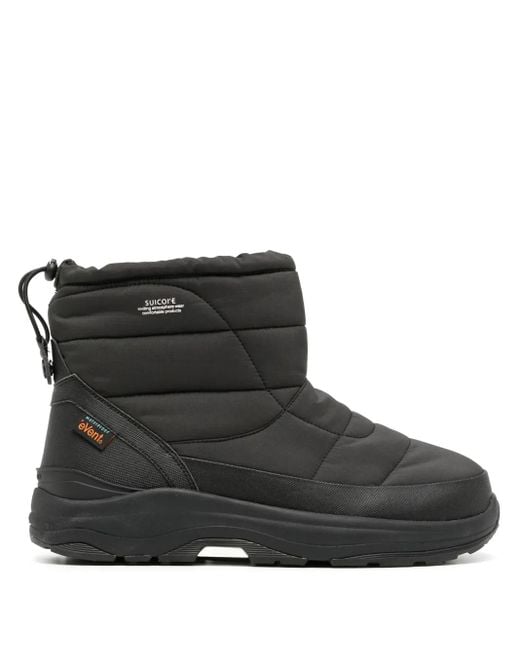 Suicoke Black Bower Padded Snow Boots